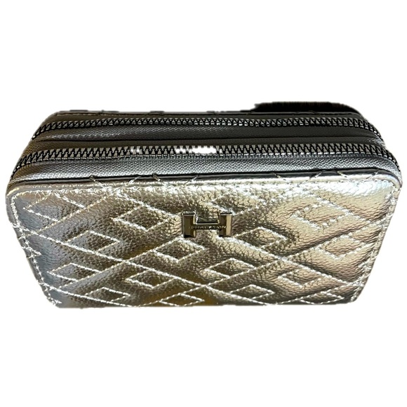 Halston Heritage Silver Quilted Women's Wallet - Picture 5 of 15